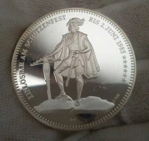 SUIZA / SWITZERLAND 50 Francs (Uri Festival in Altdorf) Silver Prf 1985 Proof - Imagen 1 de 9