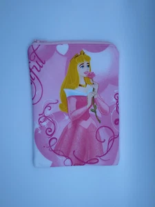 Handmade small zipper bag made with Sleeping Beauty Aurora Licensed fabric - Picture 1 of 1