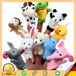 Baby Fingerpuppen-Set 10 Familie Bunt Spielen Theater Kindergeburtstag Retoo - Bild 1 von 12