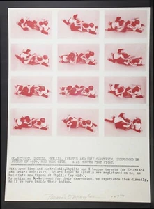 Dennis Oppenheim, serigrafia: "GO BETWEEN" / 1972 / firmata. - Foto 1 di 3