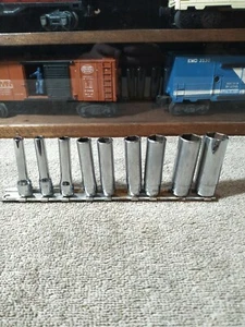 Chrome 1/4 In Drive Deep 6 Point Socket Set - Bild 1 von 2