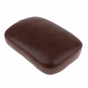 Motorcycle Rear Passenger Pad Seat Pillion 8 Suction Cup Brown Fit for Harley AS - Foto 1 di 5