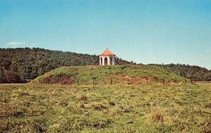 Postal vintage cromada cementerio indio GA Sautee Nacoochee LP70 - Imagen 1 de 2