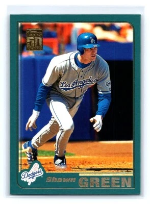 2000 Topps 50 Years Shawn Green Los Angeles Dodgers #20 - Image 1 of 2