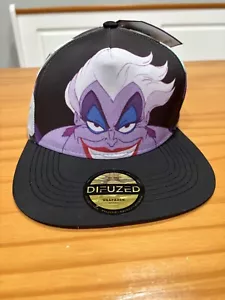 Difuzed Disney Ursula Little Mermaid Snap Back Hat Villain VTG - Picture 1 of 9