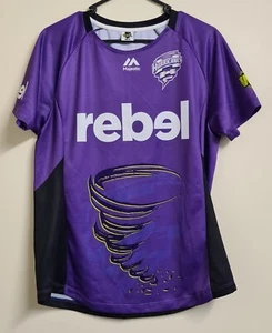 Hobart Hurricanes Majestic Ladies Size 16 Shirt Purple Rebel WBBL Cricket Jersey - Picture 1 of 8