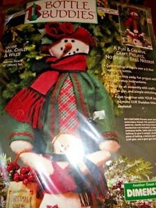 Ms. Chilly & Willy Bottle Buddies #18099 Christmas Craft Kit 16 In T Dimension - Picture 1 of 12