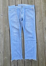 Replay Mijag Button-Fly Light Blue Denim Jeans - W40 L31