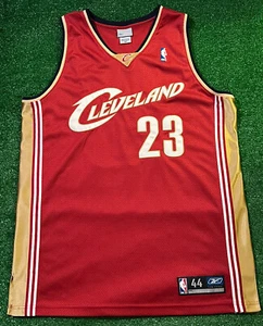 Vintage Lebron James Cleveland Cavaliers Reebok authentisches ROOKIE Trikot Größe 44 - Bild 1 von 7