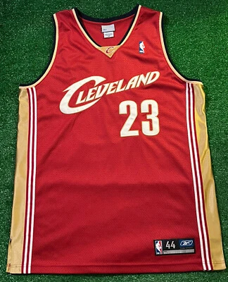 Camiseta deportiva vintage Lebron James Cleveland Cavaliers Reebok auténtica ROOKIE talla 44 Foto 1 de 4