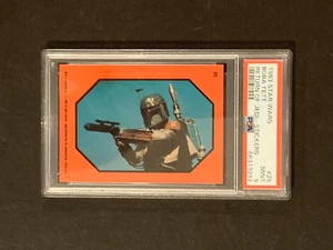 1983 Topps Star Wars Return of Jedi Boba Fett Sticker #25 Red PSA 9 Mint - Bild 1 von 2