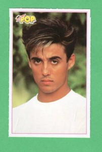 Andrew Ridgeley /Wham 1985 Spanish Superpop Magazine  Music Sticker/card 