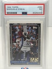 1992-93 Topps #362 Shaquille O'Neal Hall Of Fame Rookie Card PSA 7 Magic
