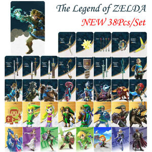 38 Pcs mini Zelda Tears of The Kingdom Amiibo NFC Tag Cards For Switch-BOTW/TOTK
