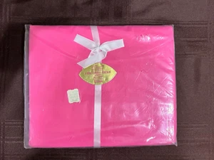 Vintage Penney's doppelt flaches Blatt 100 % Baumwolle Perkal PINK 81 X 108 Neu aus altem Lagerbestand - Bild 1 von 5