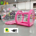 10Ft Pink Inflatable Bubble House Transparent Dome Balloons House For Kids