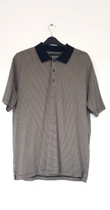 Greg Norman Very Smart S/S Polo Golf Shirt Size Large in Black & Beige Colour - Picture 1 of 3