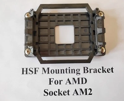 Heatsink Fan Mounting Bracket AMD Socket AM2/AM3/FM1/FM2 motherboard used BLACK - Image 1 of 4
