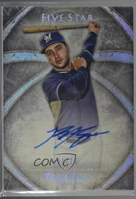 2014 Topps Five Star Auto Rainbow /25 Ryan Braun #FSA-RB Auto - Image 1 of 2