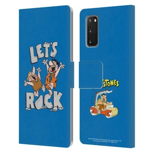 OFFICIAL THE FLINTSTONES GRAPHICS LEATHER BOOK WALLET CASE FOR SAMSUNG PHONES 1 - Picture 1 of 11