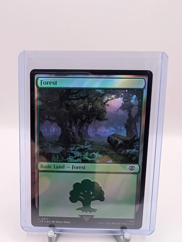 Magic the Gathering Foil Forest #271 The Lord of the Rings - Image 1 of 2