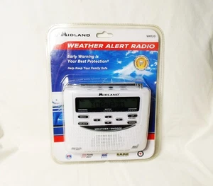 Midland WR-120 Emergency Weather Alert Radio W/ Alarm Clock White (new sealed) - Picture 1 of 2