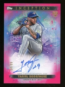 2024 Topps Inception Magenta Yariel Rodriguez Blue Jays RC Rookie AUTO 54/99 - Foto 1 di 2