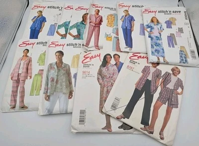 McCalls EASY Stitch N Save Womens Clothing Pattern Lot 1997-2007 Size A, B, L XL - Image 1 of 4