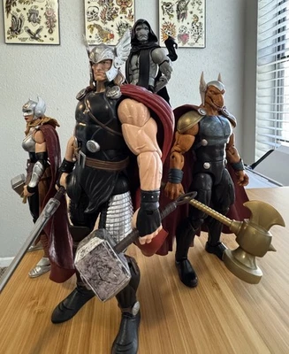 Marvel Legends Lot Thor, Jane Foster, Beta-Ray Bill, Gorr The God Butcher - Image 1 of 4