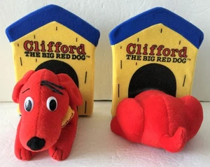 Vintage Clifford the Big Red Dog Soft Plush Book Talking Bookends Set Scholastic - Picture 1 of 7