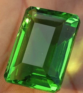 Large Green Amethyst 77.80 Carat Emerald Cut Loose Gemstone for Ring & Pendant - Picture 1 of 7
