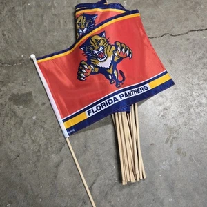 Lot Of 20 ‐ NHL Florida Panthers Small Flag With Wood Handle - Picture 1 of 1