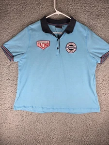 Porsche Martini Racing Shirt Polo Herren blau grau Motorsport Kurzarm Patches - Bild 1 von 9