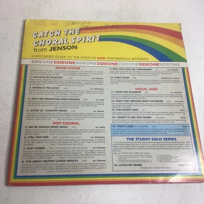 Jenson publications CATCH the CHORAL SPIRIT Vol. XII 1982 Choir 2 Records - Image 1 of 4