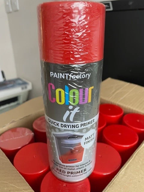 Colour It Red Primer Matt Spray Paint 400ml new sealed Rapide - Image 1 of 1