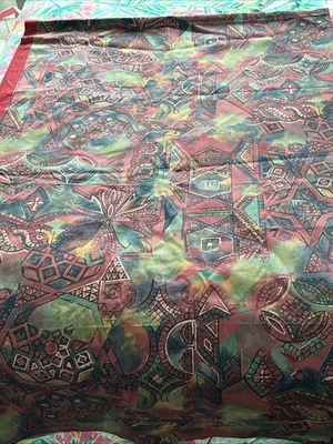 duralee upholstery fabric 2.25 Yards Dark Multicolor - Image 1 of 4