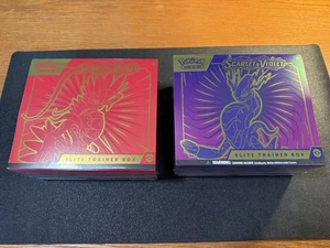 Pokemon Scarlet And Violet SEALED Elite Trainer Box Set (Both Koraidon Miraidon) - Picture 1 of 6
