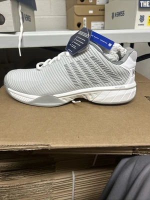 K-Swiss Women’s Hypercourt Express 2- Wide Size 9.5 Gray/White - Image 1 of 4