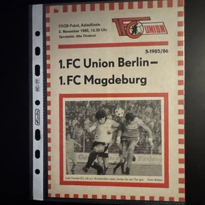 FDGB Pokal Union Berlin - 1. FC Magdeburg 2.11.1985 - Bild 1 von 1
