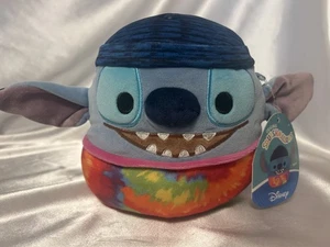 NWT Squishmallows Original Disney 8“ Tie-Dye Stitch Beanie Plush stuffed animal - Picture 1 of 8