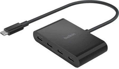 Belkin Connect 4-Port USB-C Hub 3.2 Gen 2 - Black AVC018btBK - Image 1 of 4