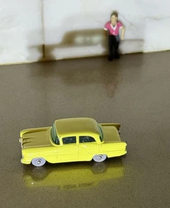 VINTAGE ORIGINAL MATCHBOX MOKO LESNEY 1958 #45 VAUXHALL VICTOR - GELB-GRAUES RAD - Bild 1 von 6