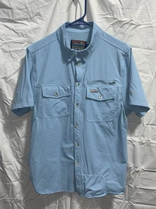 Camisa Burlebo Performance Manga Corta Pesca Botón Occidental Para Hombre Talla Mediana - Imagen 1 de 4