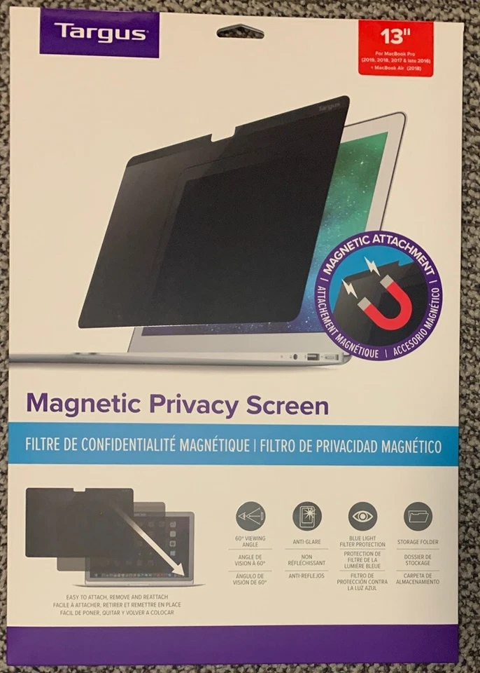 Targus 13 in. Magnetic Privacy Screen for MacBook Pro - ASM133MBP6GL - Image 1 of 1