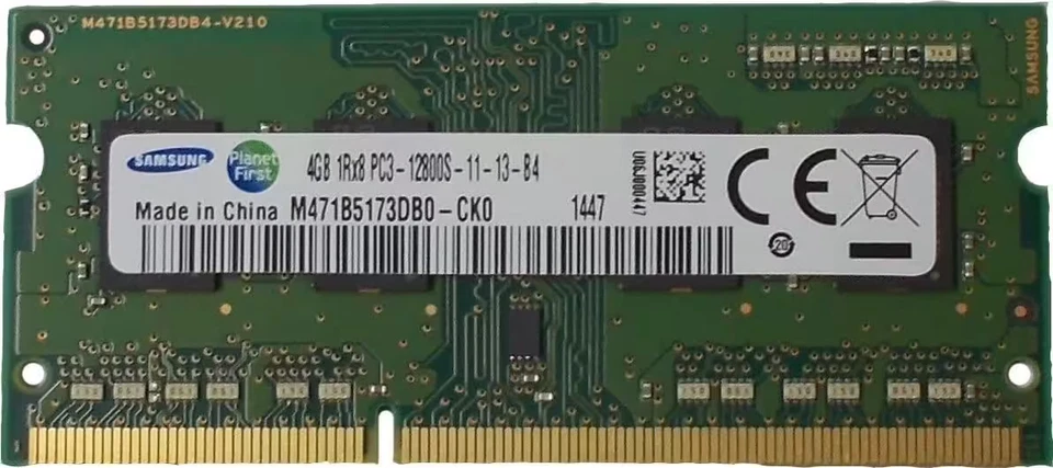 Samsung 4Go (1x4Go) 204-pin 1600MHz SODIMM DDR3L RAM Module (M471B5173EB0-YK0) - Photo 1/1