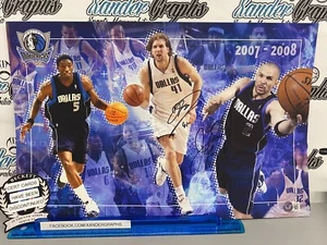DIRK NOWITZKI JASON KIDD AUTOGRAPHED 17X22 BASKETBALL POSTER-BECKETT BAS COA - Picture 1 of 7