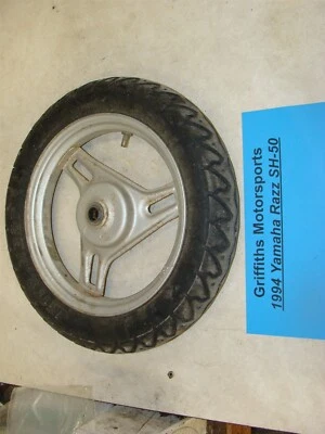 1994 年雅马哈 RAZZ RIVA 50cc SH50 滑板车 OEM 前轮轮轮辋轮胎 2.50-10 — 第 1/4 张图片