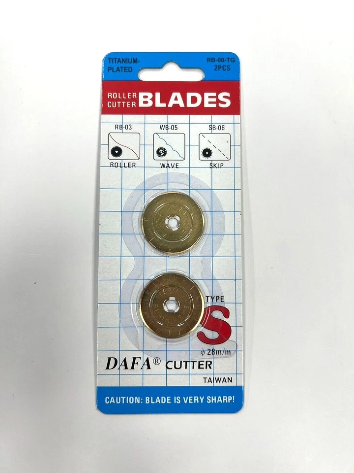 Cuchillas Dafa Titanio 28 mm - se adapta a todos los cortadores rotativos de 28 mm Foto 1 de 1