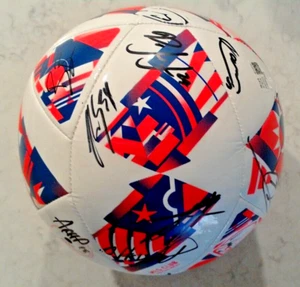 TEAM SIGNED NEW ENGLAND REVOLUTION MU SOCCER BALL 2024 CERT. OF AUTHENTICITY. - Picture 1 of 8