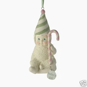 Department 56 SNOWBABIES BABY'S FIRST ORNAMENT Ornament Porcelain NEW - Picture 1 of 1